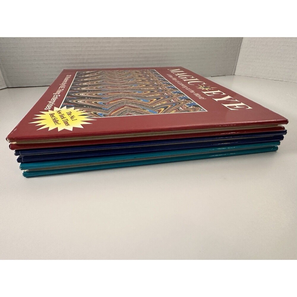 Magic Eye 3D Illusions Hardcover Books Volumes 1 Thru 3 With Jackets Nice Fun - Picture 4 of 10